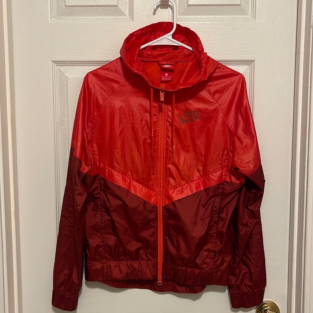 Nike Windbreaker Jacket Dark Red/Burgundy Women’s Small
